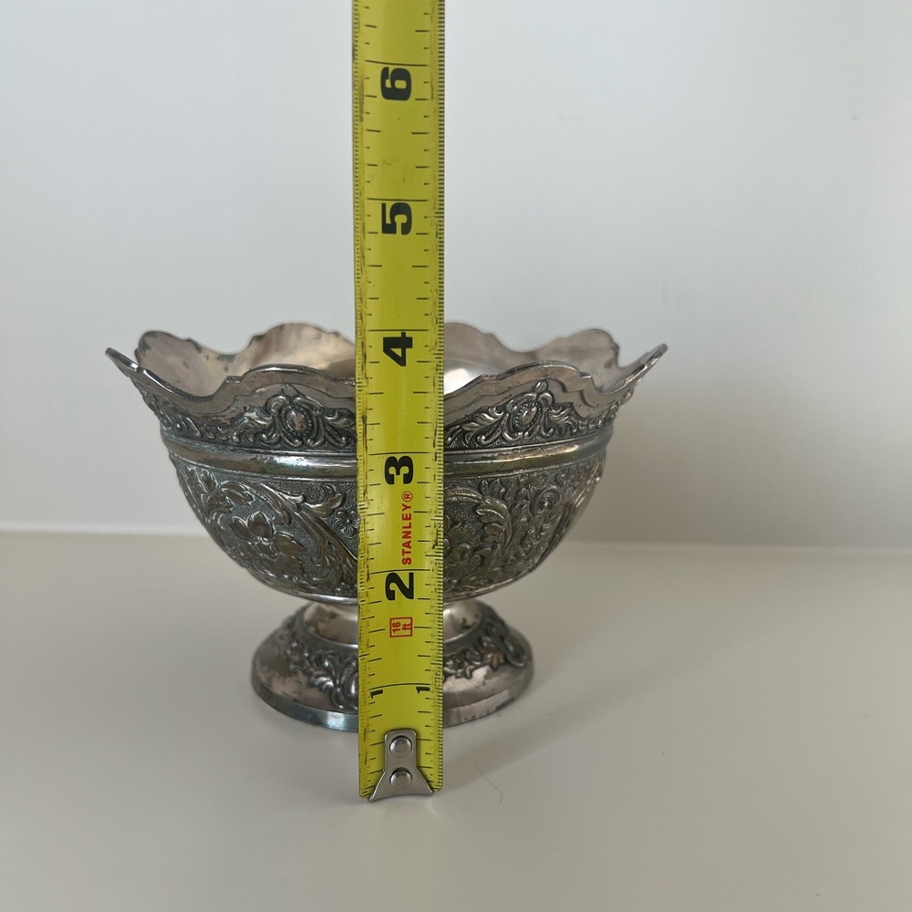 Vintage Silver Decorative Bowl - Picture 3 of 7